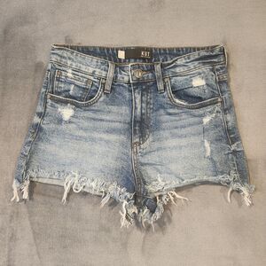 Kut From the Kloth Shorts Women's Size 0 Jane High Rise Cutoff Blue Denim Frayed